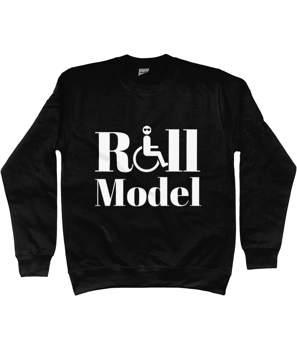 Sweatshirt Roll model white