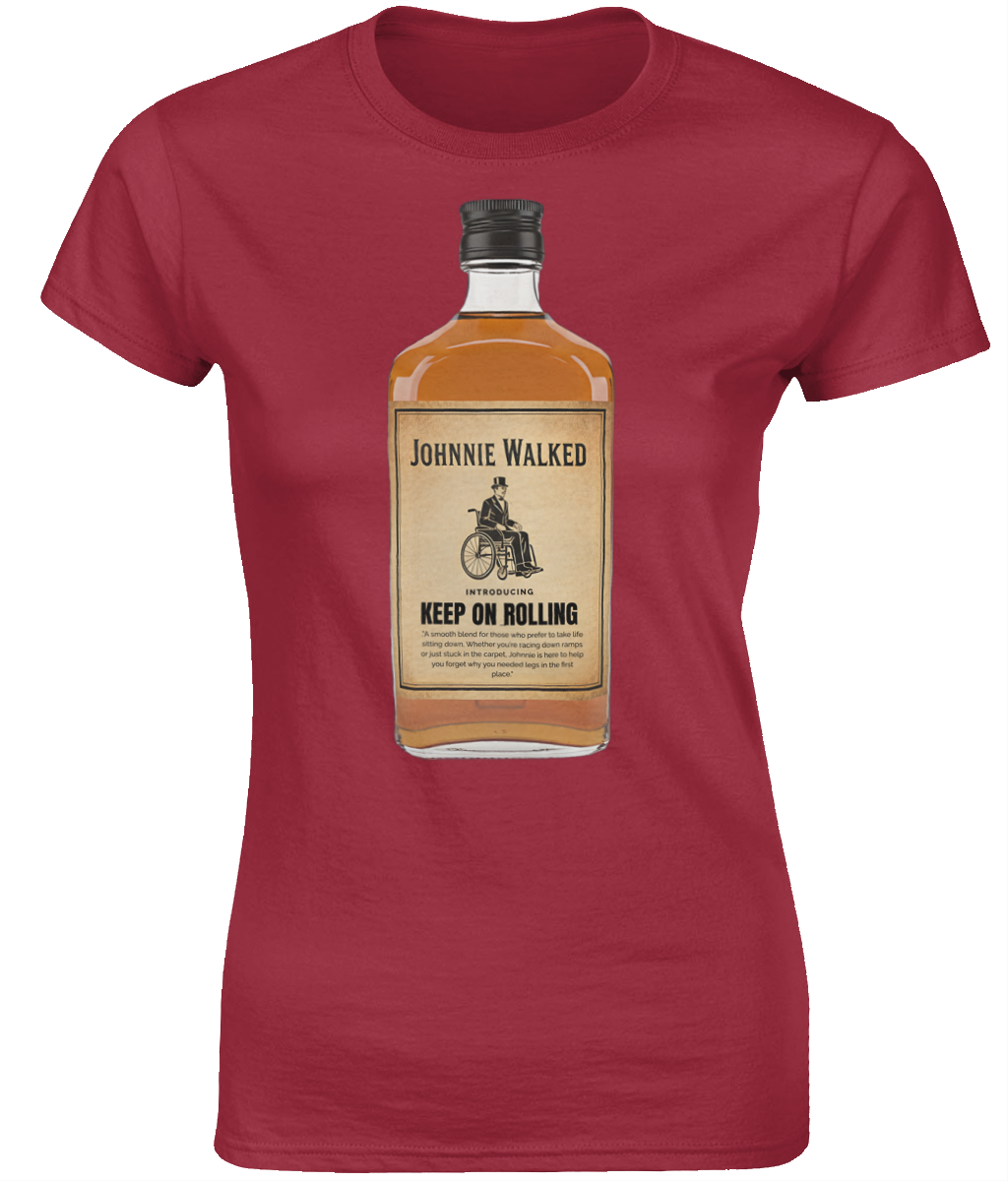 Ladies SoftStyle T-Shirt - Johnnie walked whiskey